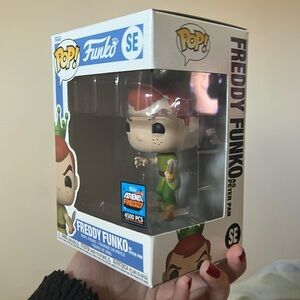 Freddy Funko as Peter Pan Wondercon 2023 
Pre owned